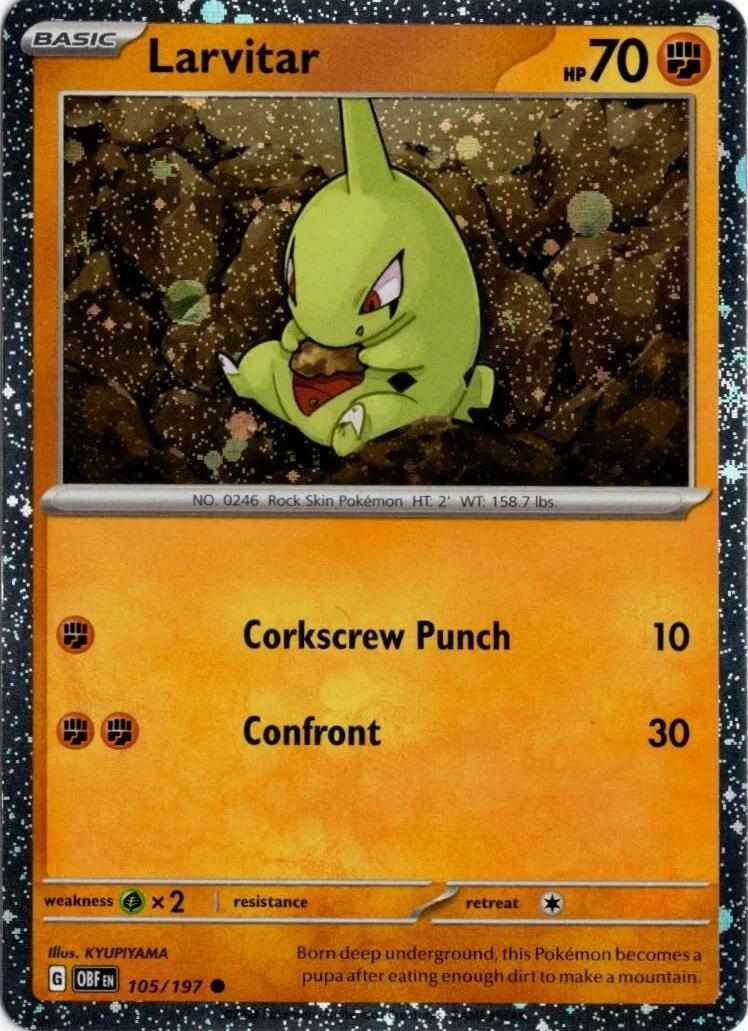 Larvitar - (Cosmo Foil) Promo Miscellaneous Cards & Products 110/193 NM