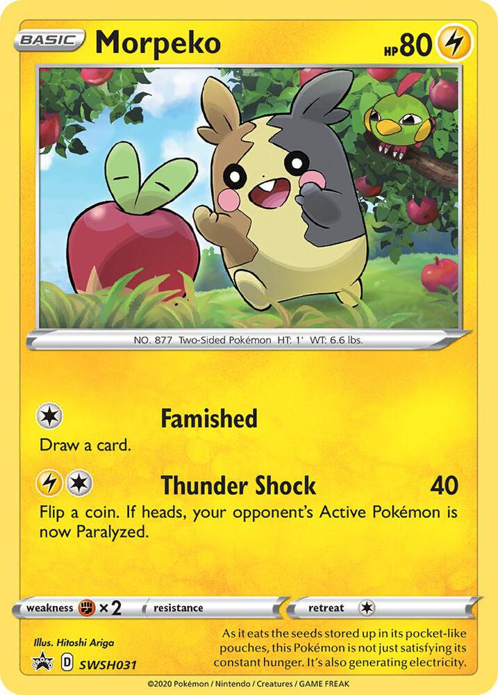 Morpeko - Promo SWSH: Sword & Shield Promo Cards SWSH031 NM (Cosmos Holo) (Back)