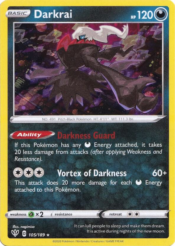 Darkrai - (Cosmos Holo) Promo Miscellaneous Cards & Products 105/189 NM (Back)