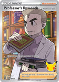 Professor's Research (Full Art) Ultra Rare Celebrations 024/025 NM (Back)