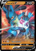 Lucario V Ultra Rare SWSH08: Fusion Strike 146/264 NM (Back)