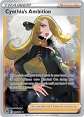 Cynthia's Ambition (Full Art) Ultra Rare SWSH09: Brilliant Stars 169/172 NM (Back)