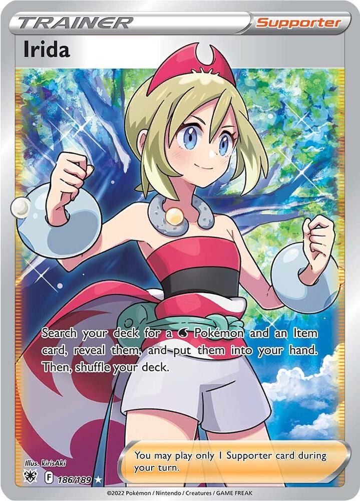 Irida (Full Art) Ultra Rare SWSH10: Astral Radiance 186/189 NM (Back)