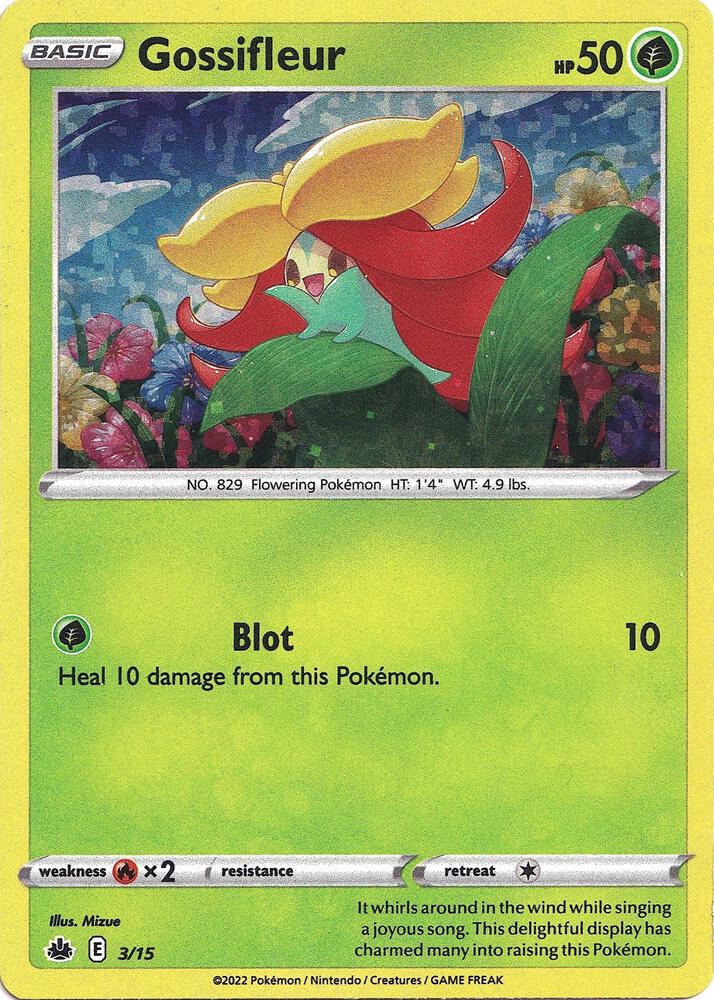 Gossifleur - 3/15 Promo McDonald's Promos 2022 003/015 NM (Back)