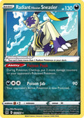 Radiant Hisuian Sneasler Radiant Rare SWSH11: Lost Origin 123/196 NM (Back)