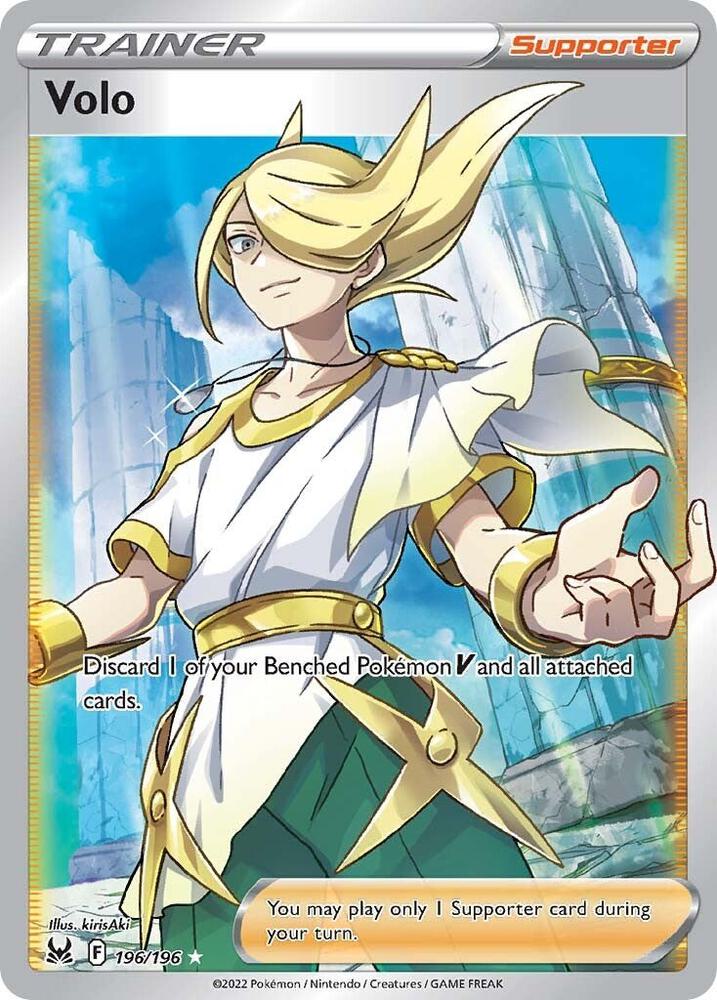 Volo (Full Art) Ultra Rare SWSH11: Lost Origin 196/196 NM (Back)