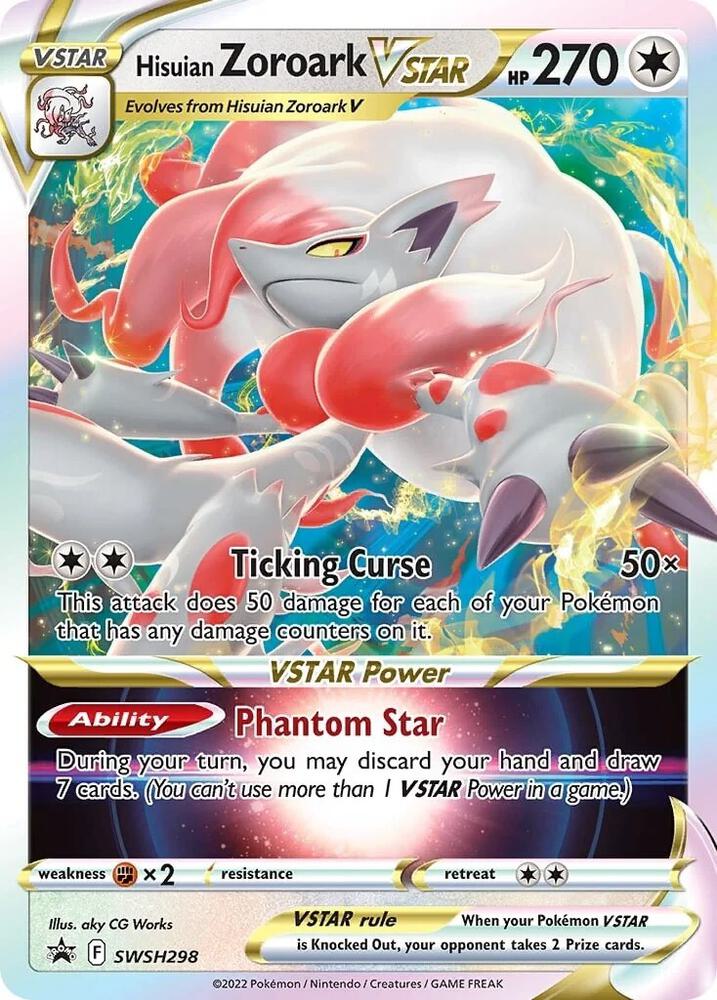 Hisuian Zoroark VSTAR Promo SWSH: Sword & Shield Promo Cards SWSH298 NM (Back)