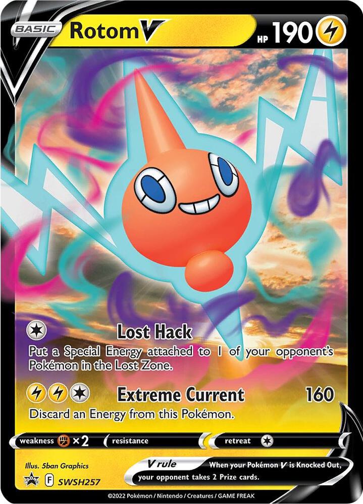 Rotom V - Promo SWSH: Sword & Shield Promo Cards SWSH257 NM (Back)