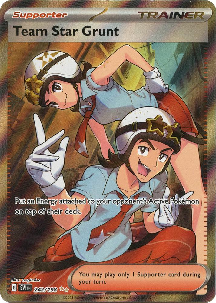 Team Star Grunt - Ultra Rare SV01: Scarlet & Violet Base Set 242/198 NM (Back)
