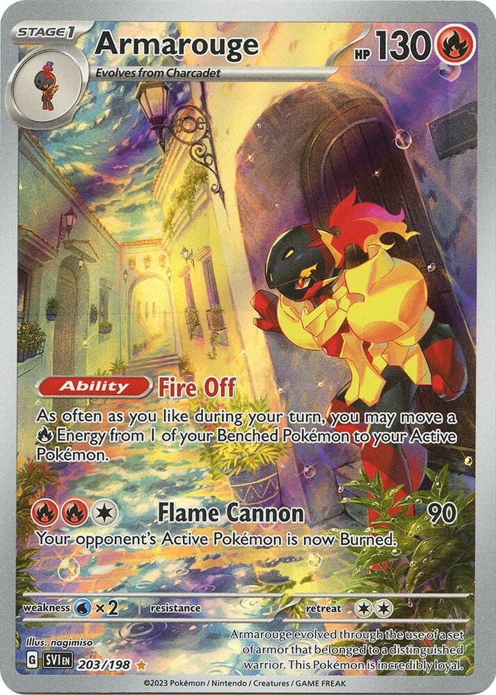 Armarouge Illustration Rare SV01: Scarlet & Violet Base Set 203/198 NM (Back)