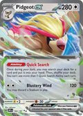 Pidgeot ex Double Rare SV03: Obsidian Flames 164/197 NM (Back)