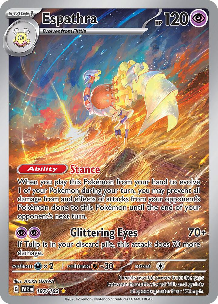 Espathra Illustration Rare SV04: Paradox Rift 197/182 NM (Back)