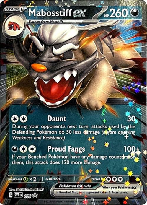 Mabosstiff ex - Promo SV: Scarlet & Violet Promo Cards 086 NM (Back)
