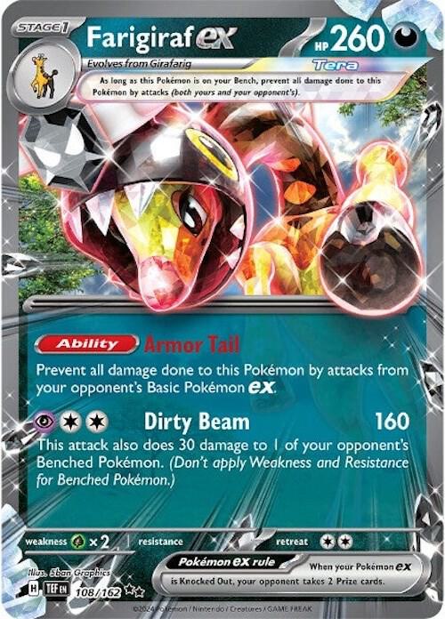 Farigiraf ex - Double Rare SV05: Temporal Forces 108/162 NM (Back)
