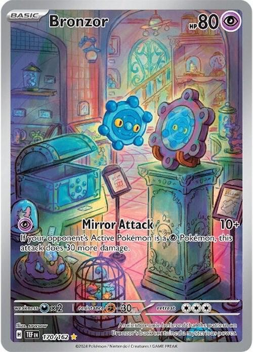 Bronzor - Illustration Rare SV05: Temporal Forces 170/162 NM (Back)