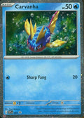 Carvanha Promo SV: Scarlet & Violet Promo Cards 093 NM (Cosmos Holo) (Back)