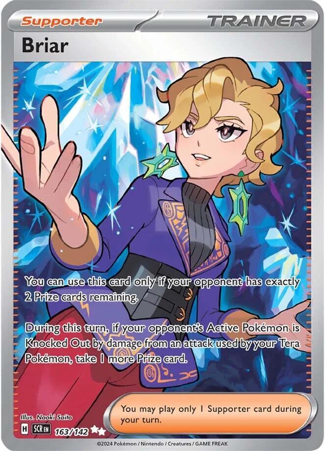 Briar - Ultra Rare SV07: Stellar Crown 163/142 NM (Back)