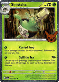 Sinistcha (Cosmos Holo) Holo Rare Trick or Trade BOOster Bundle 2024 022/167 NM (Back)