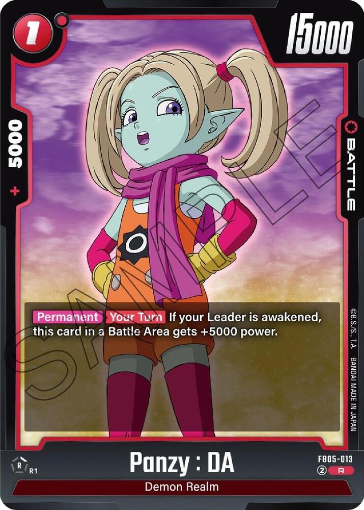 Panzy: DA - Rare New Adventure FB05-013 NM (Back)