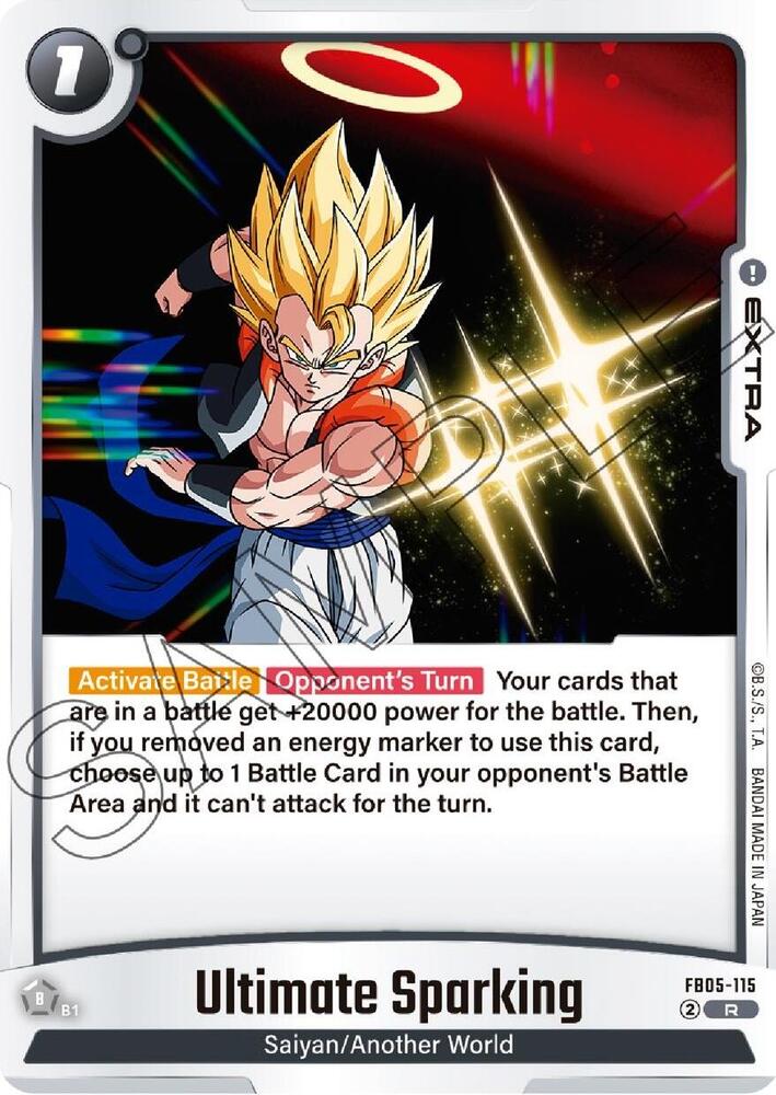 Ultimate Sparking Rare New Adventure FB05-115 NM (Back)
