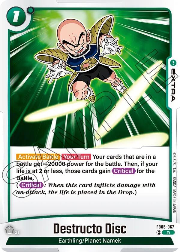 Destructo Disc Rare New Adventure FB05-067 NM (Back)