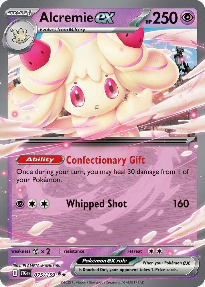 Alcremie ex Double Rare SV09: Journey Together 075/159 NM (Back)