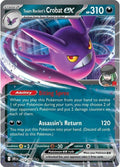 Team Rocket's Crobat ex - Double Rare SV10: Destined Rivals 122/182 NM (Back)