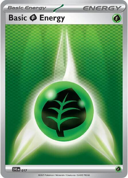 Basic Grass Energy - Common SVE: Scarlet & Violet Energies 017 NM (Back)