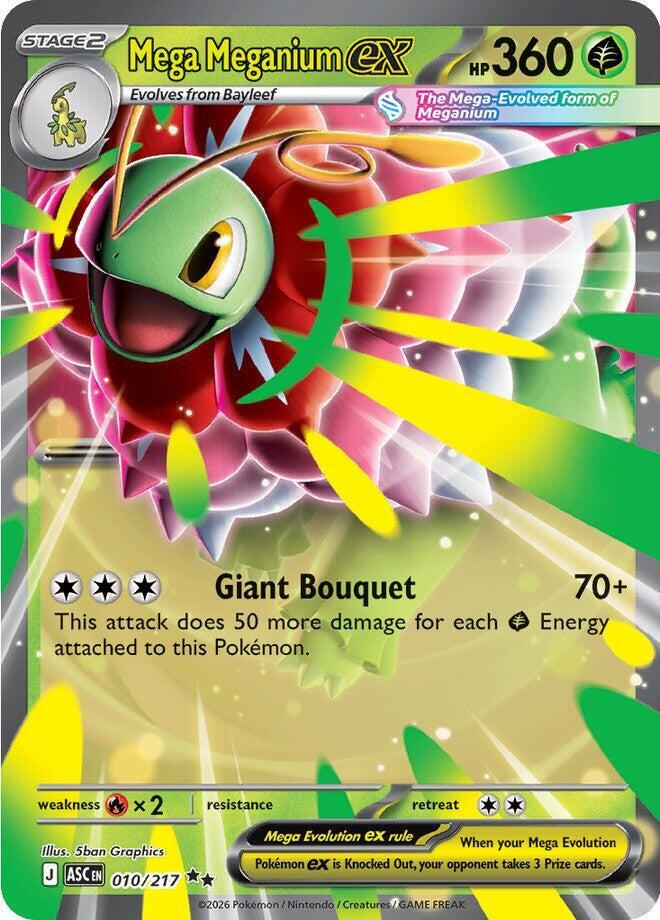 Mega Meganium ex - Double Rare ME: Ascended Heroes 010/217 NM (Back)