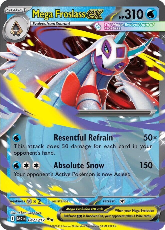 Mega Froslass ex - Double Rare ME: Ascended Heroes 047/217 NM (Back)