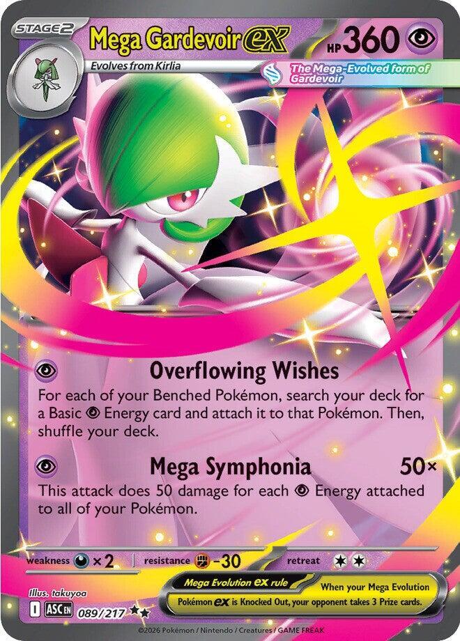 Mega Gardevoir ex Double Rare ME: Ascended Heroes 089/217 NM (Back)