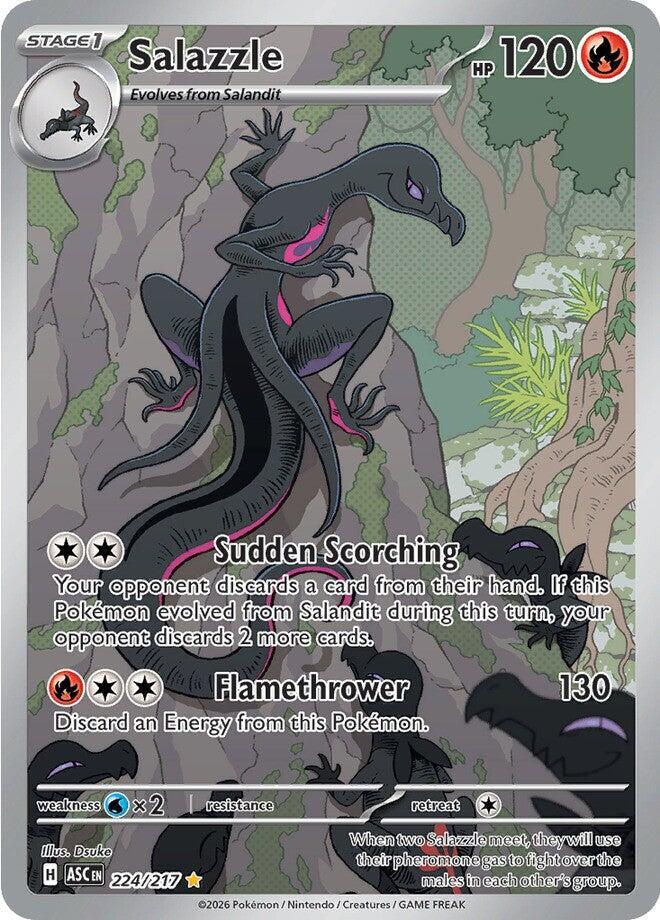 Salazzle Illustration Rare ME: Ascended Heroes 224/217 NM (Back)