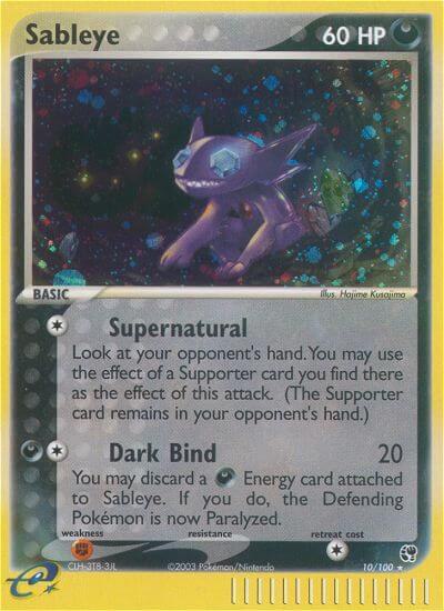 Sableye Holo Rare Sandstorm 10/100 LP (Ask for Photos) (Back)