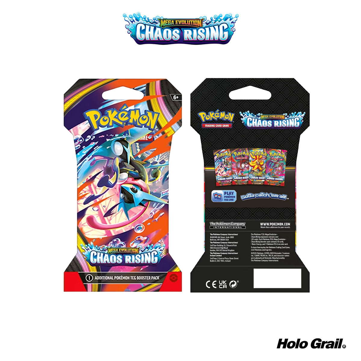 Pokemon: Mega Evolution - Chaos Rising - Sleeved Booster Pack